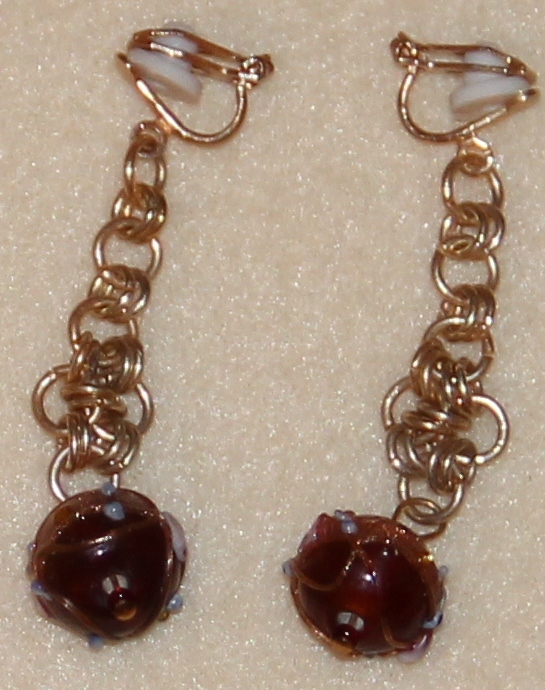 Close up of earrings